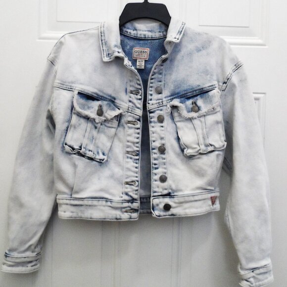 Guess-Denim jeans  jacket- size XS - Picture 5 of 7